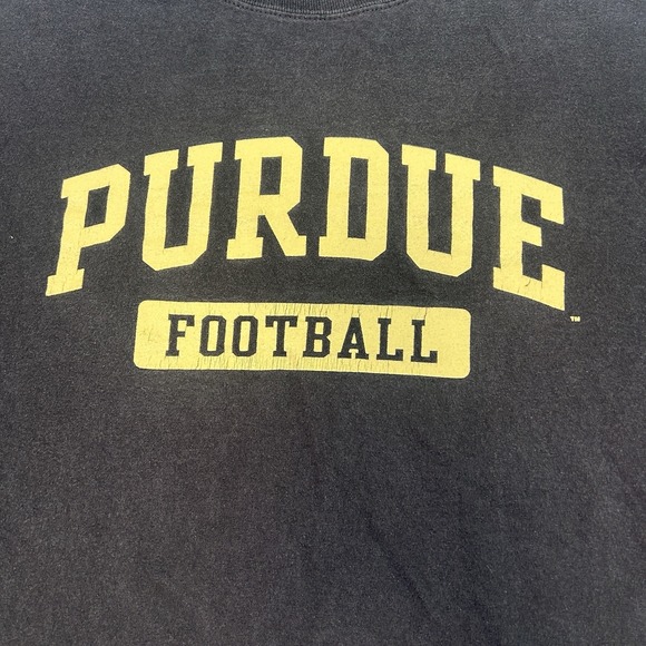 Champion Other - Champion Purdue T-Shirt Men's XL 42x28 Black Boiler Up Swoosh Foot Ball